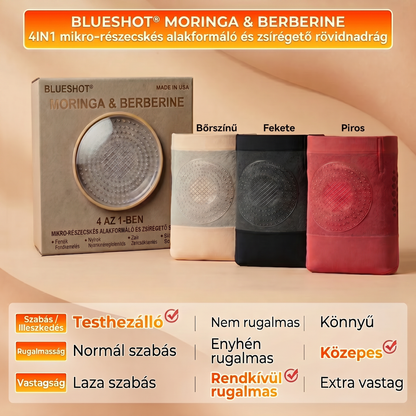 Hivatalos márkaüzlet 👑 BLUESHOT® 2026 – Moringa és Berberin: 4 az 1-ben alakformáló és zsírégető mikrorészecskés rövidnadrág🩷