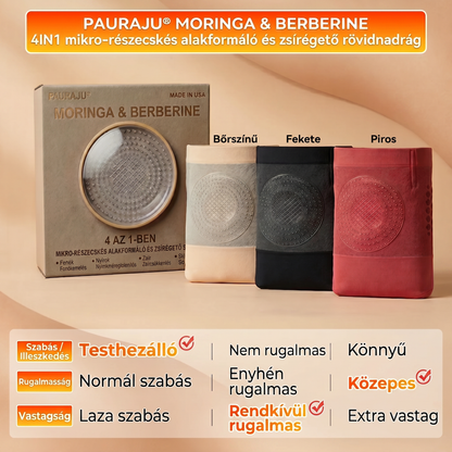 Hivatalos márkaüzlet 👑 BLUESHOT® 2026 – Moringa és Berberin: 4 az 1-ben alakformáló és zsírégető mikrorészecskés rövidnadrág💝