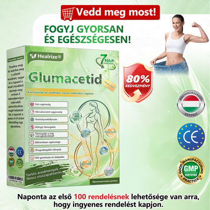 CE által regisztrált & GMP minősítésű | 𝐇𝒆𝒂𝐥𝐫𝐢𝐳𝐞® Glumasetide 8 az 1-ben Karcsú és Egészséges Nano Mikrotűs Tapasz 🇭🇺