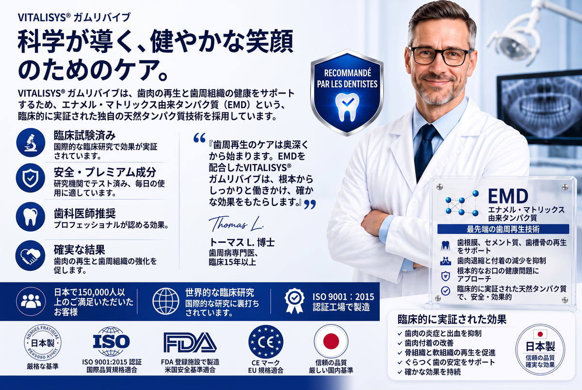 Vitalisys® GumRevive – 歯ぐきケア・リペアジェル 🌥️❤️