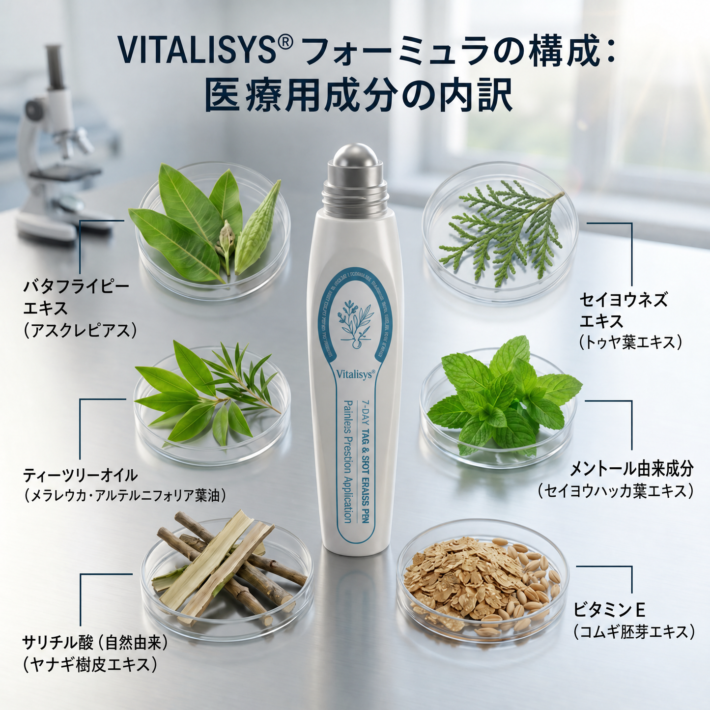 30% OFF|𝐕𝐢𝐭𝐚𝐥𝐢𝐬𝐲𝐬® 7日間 タグ＆スポットイレーサー（無痛・跡残りゼロのローラーボール）