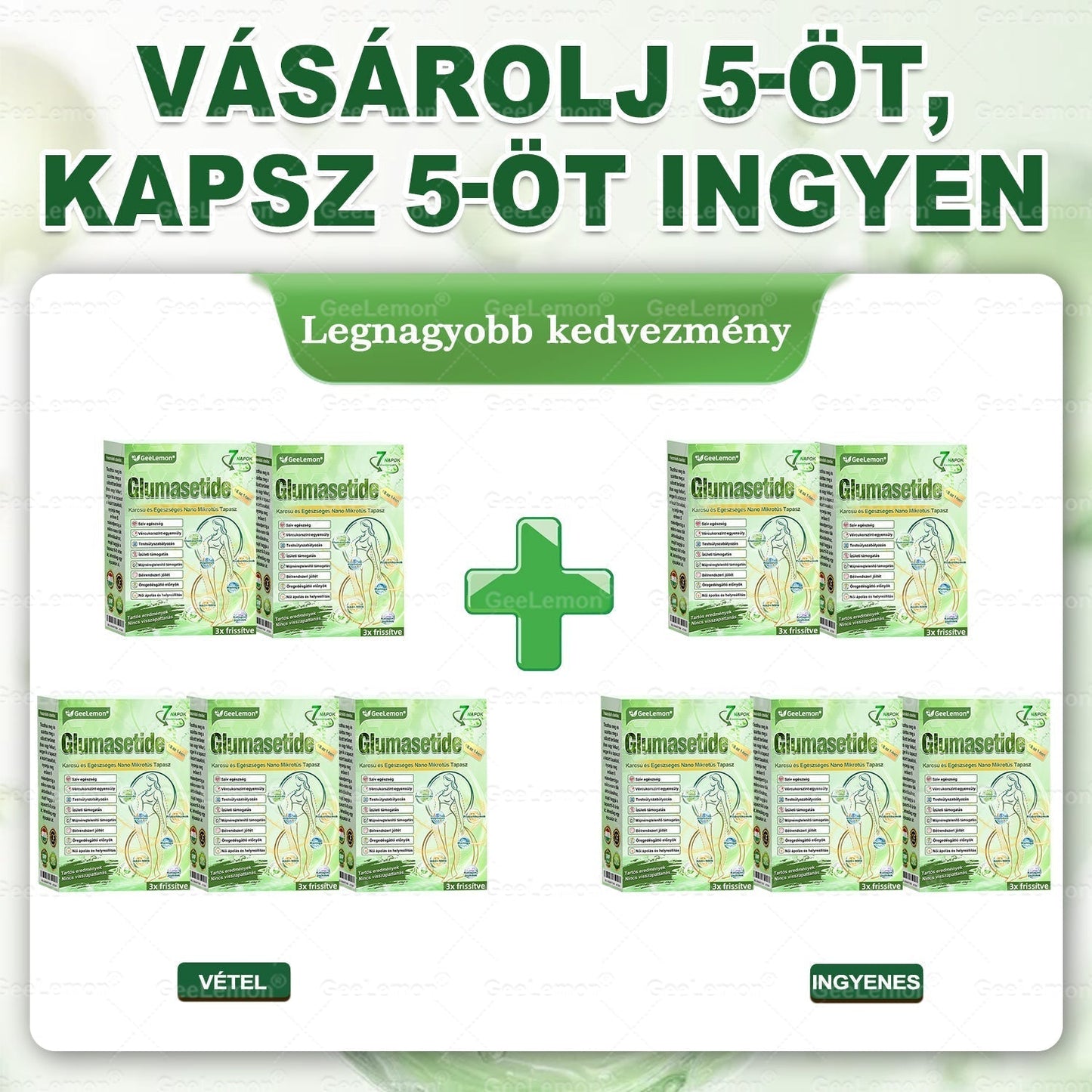 CE által regisztrált & GMP minősítésű | 𝐇𝒆𝒂𝐥𝐫𝐢𝐳𝐞® Glumasetide 8 az 1-ben Karcsú és Egészséges Nano Mikrotűs Tapasz 🇭🇺